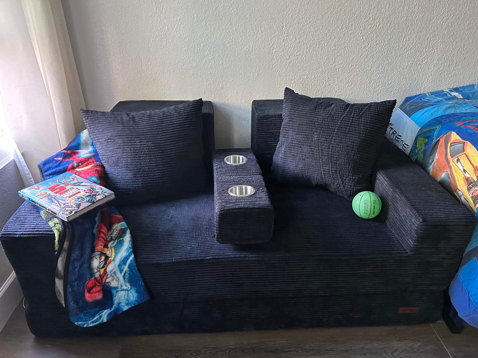 Evvo Cloud Loveseat in customer living room
