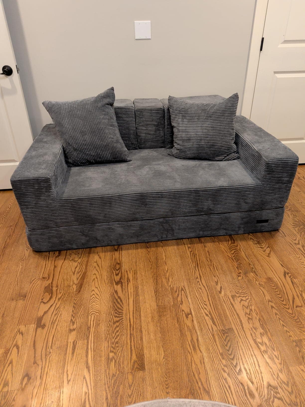 Evvo Cloud Loveseat in playroom